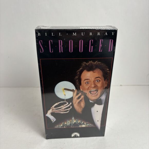 Scrooged VHS Bill Murray Paramount 1990 Sealed - Picture 1 of 6
